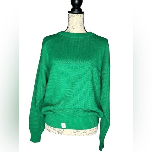 Sahara Vintage crewneck sweater 100% cotton EUC size Medium green - Picture 1 of 7